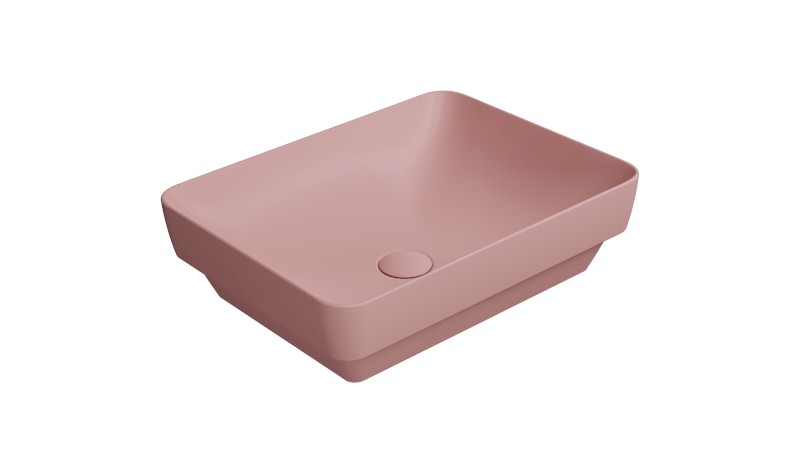 PURA keramické umyvadlo 50x38cm, blush mat 884724