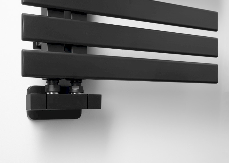 CUBE TWIN připojovací sada ventilů pro středové připojení, černá mat CP581BS