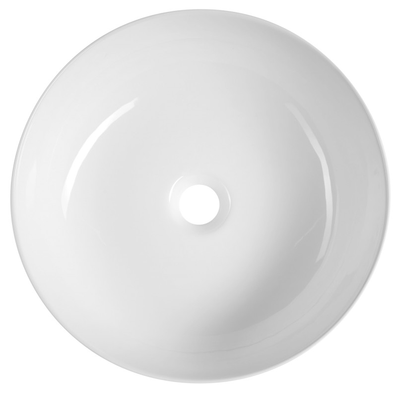 RONDEA keramické umyvadlo na desku Ø 41cm, bílá AR445