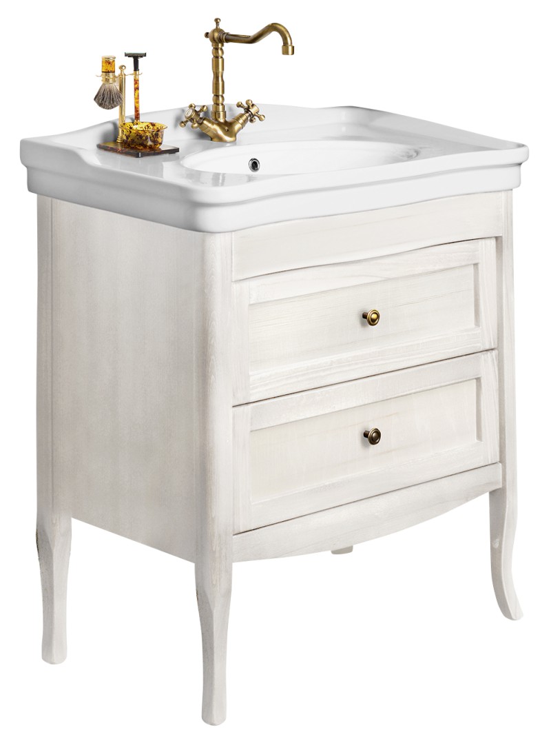 RETRO umyvadlová skříňka 73x80x46,5 cm, starobílá 1655