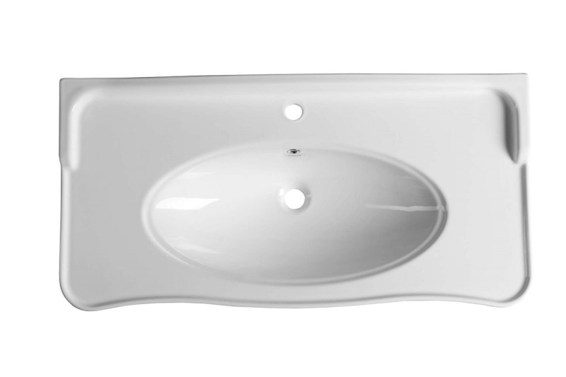 ANTIK keramické umyvadlo 100x50cm, bílá AN100