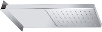 Nástěnná hlavová sprcha s kaskádou, 500x200mm, nerez lesk DC562