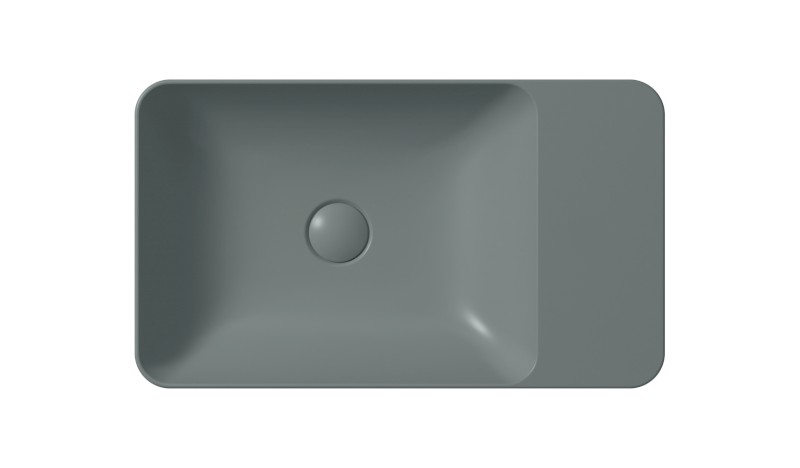 MODO keramické umyvadlo na desku 60x35cm, bez otvoru, agave mat 9883004