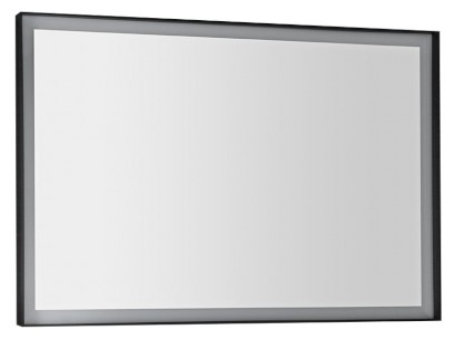 SORT zrcadlo s LED osvětlením 100x70cm, černá mat ST100