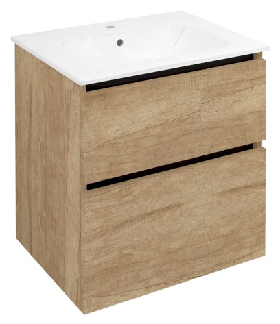 EZARA umyvadlová skříňka 59,2x64x46cm, dub alabama EZ601-2222