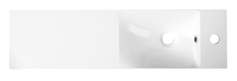 AGOS umývátko, litý mramor, 80x22cm, levé/pravé, bílá AS080