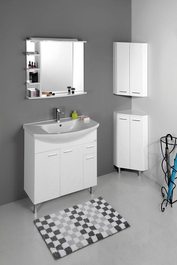 ZOJA/KERAMIA FRESH skříňka rohová 35x78x35cm, bílá 50321