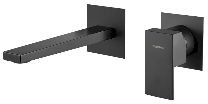 SPECTRE podomítková dvouprvková umyvadlová baterie, černá mat 1102-78B