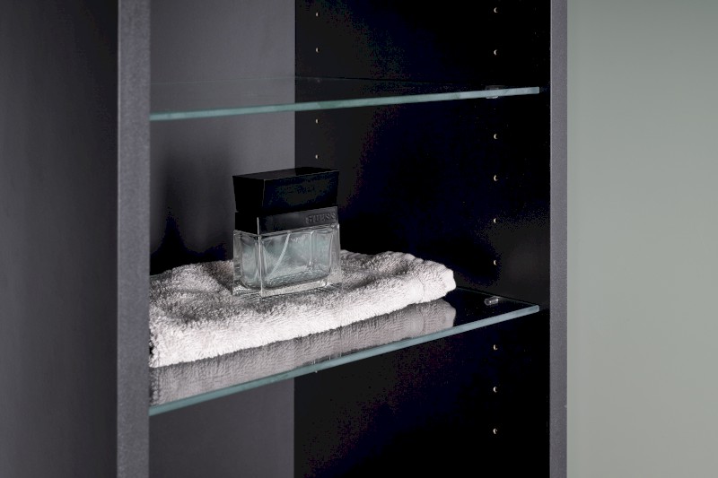 KERALA skříňka vysoká 38x143x32cm, 2x dvířka, levá/pravá, agila/antracit matný KR350-4334