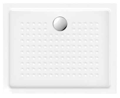 Keramická sprchová vanička, obdélník 100x80x4,5cm, bílá ExtraGlaze 438511