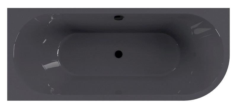 VIVA L MONOLITH asymetrická vana 180x75x60cm, šedá 72099M.30