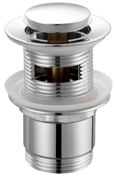 Umyvadlová výpust 5/4“, click-clack, malá zátka, 30-45mm, chrom TF8001