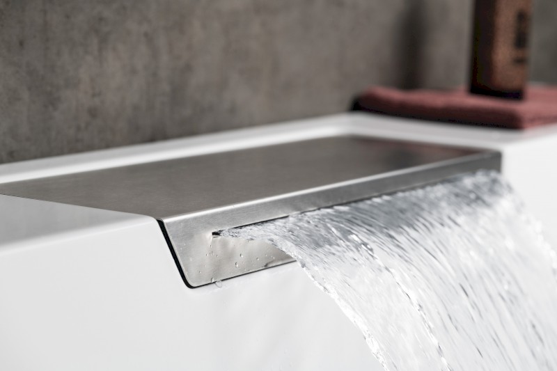 CAME FALLS čtvercová vana s konstrukcí 175x175x50cm, bílá 23611F