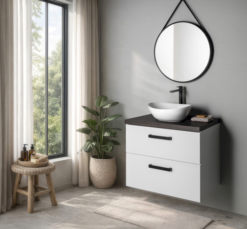 VEGA umyvadlová skříňka 97x60x43,6cm, 2x zásuvka, bílá VG103