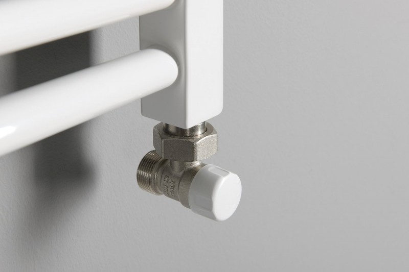 ECO připojovací sada rohová, nikl/bílá CP9810S