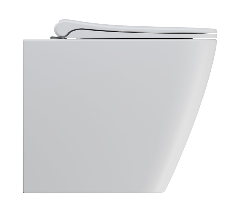 NUBES WC mísa stojící, Swirlflush, 35x52cm, spodní/zadní odpad, bílá dual-mat 961009