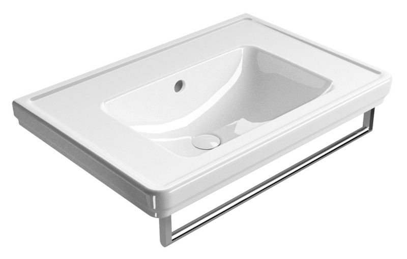 CLASSIC keramické umyvadlo 75x50cm, bez otvoru, bílá ExtraGlaze 8787011