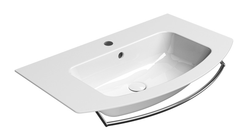PURA čelní držák ručníků 82cm, chrom PAPR82