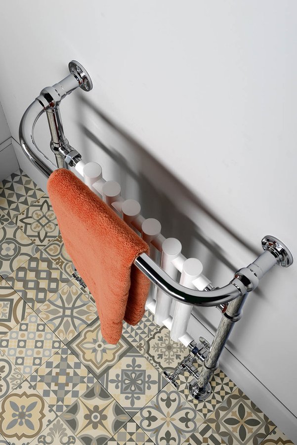 CORK otopné těleso 675x960mm, chrom/bílá RE104