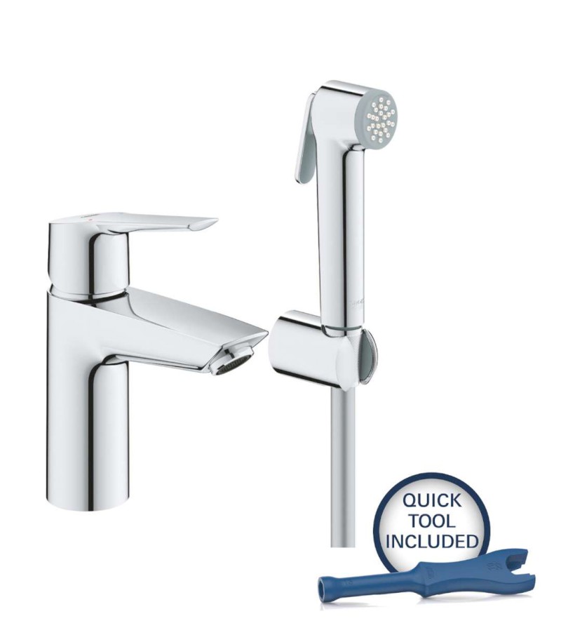 QuickFix Start Umyvadlová baterie s bidetovou sprškou, chrom GROHE 23123003