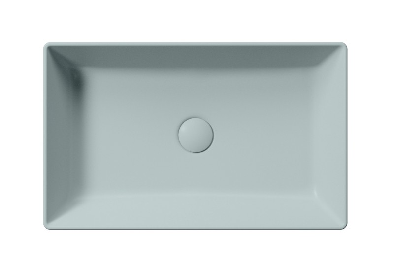 KUBE X keramické umyvadlo na desku, 60x37cm, ghiaccio mat 945315