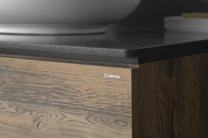 TREOS pracovní deska 966x513 mm, rockstone, bílá mat TX097-0101