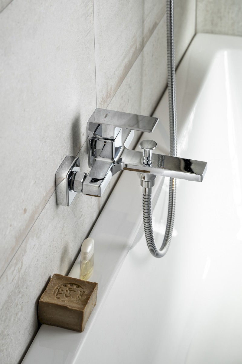 CUBEMIX nástěnná vanová baterie, chrom CM010