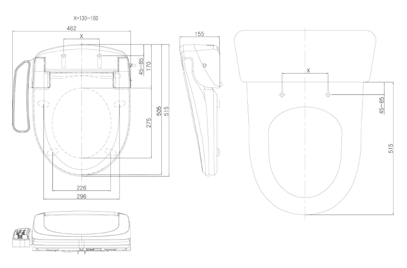 BLOOMING EKO elektronický bidet NB-1120D