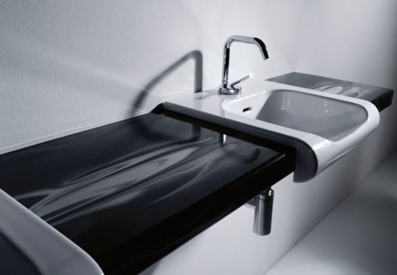 INKA odkladná keramická deska 12x35,5cm, voda 341534