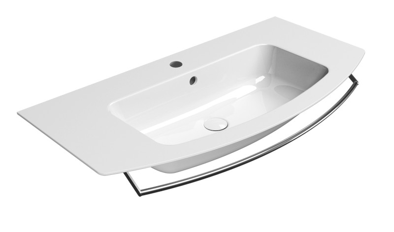 PURA čelní držák ručníků 102cm, chrom PAPR102