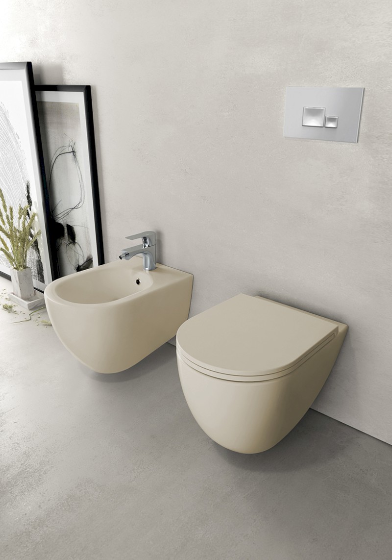 INFINITY bidet závěsný, 36,5x53cm, ivory 10NF41001-2K
