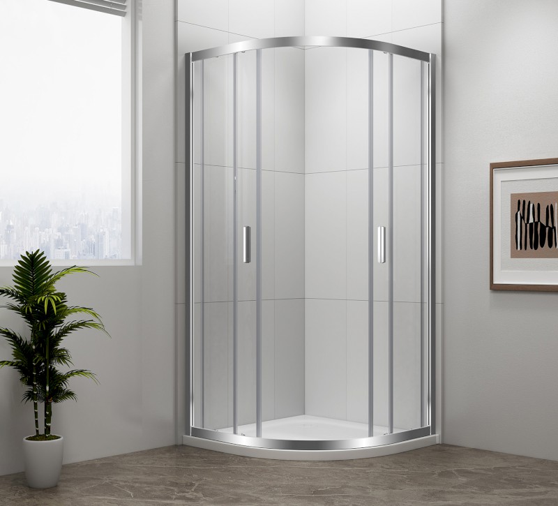 EASY čtvrtkruhová sprchová zástěna 800x800mm, L/R, čiré sklo EL2515