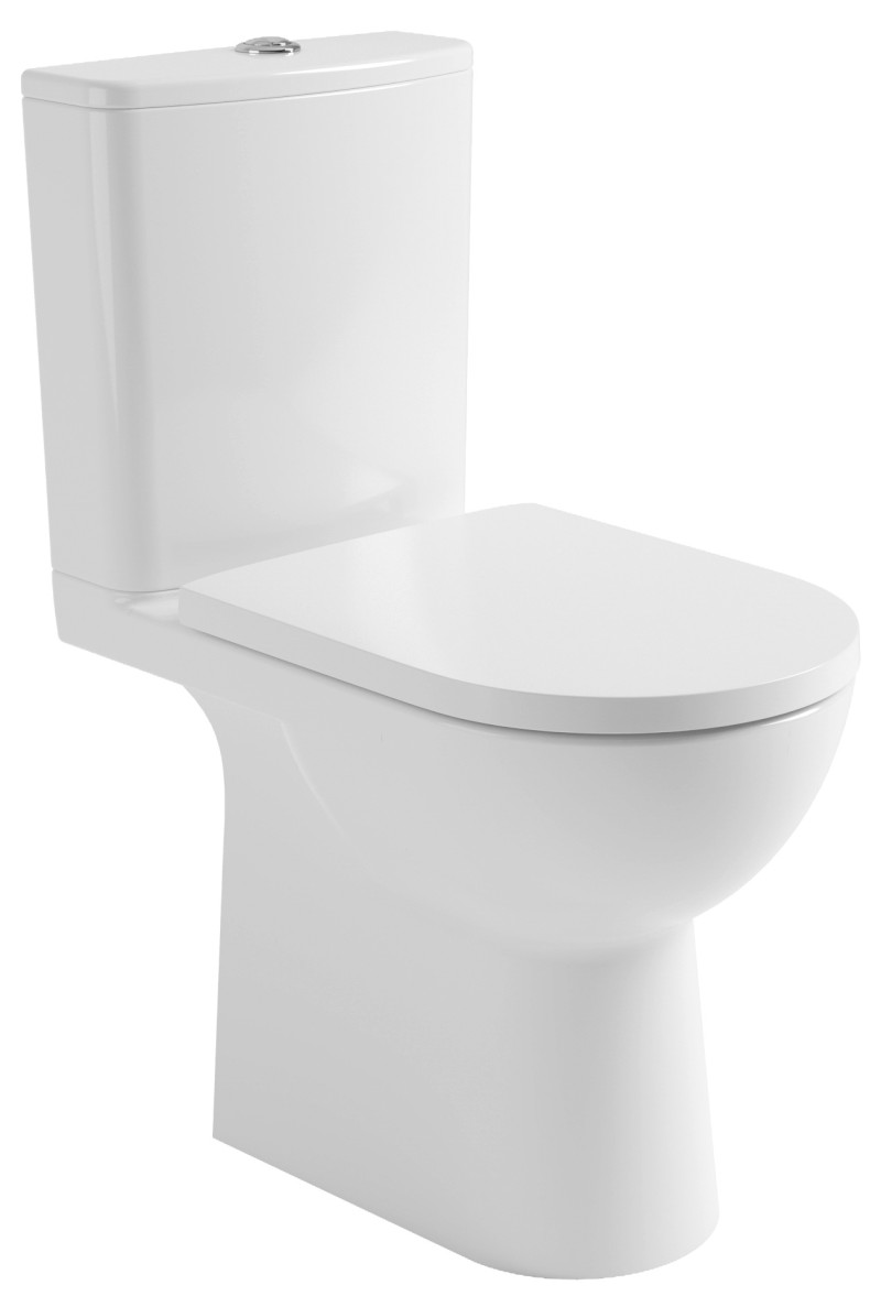 TALAMO WC kombi mísa, Rimless, 63x35,5cm, spodní/zadní odpad, bílá PB107-111