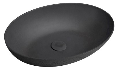 FORMIGO betonové umyvadlo na desku, 60x40cm, antracit mat FG216