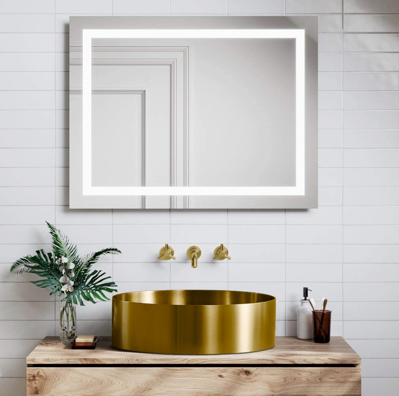 AURUM nerezové umyvadlo na desku, průměr 38cm, včetně výpusti, zlato mat AU201