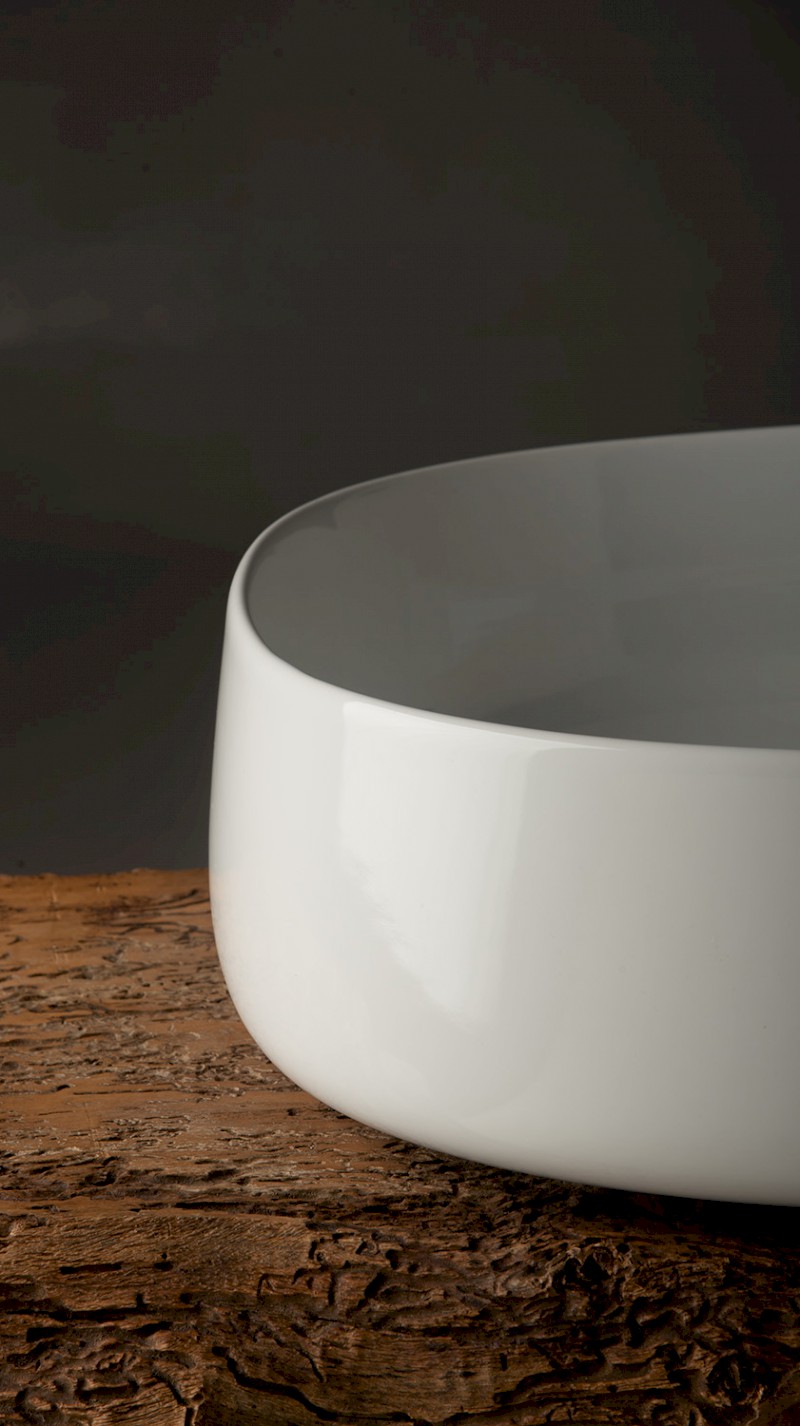 JUMPER keramické umyvadlo na desku, 60x40cm, bílá WH070