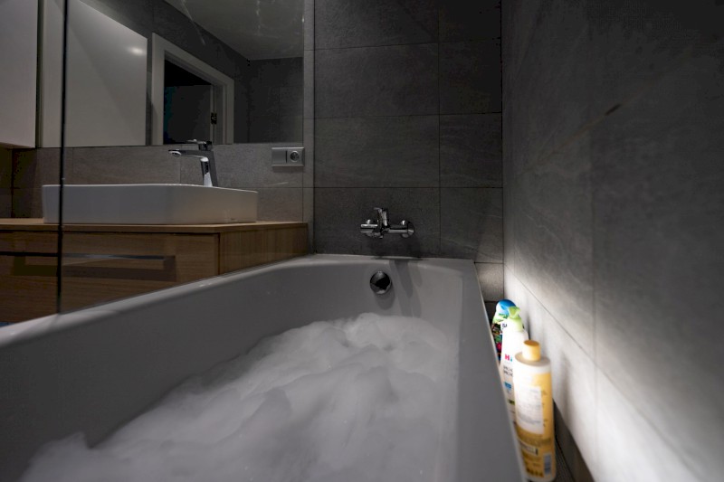 NIX nerezová vanová kapsa, 183cm, instalace do niky 72453