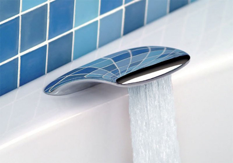 Výtoková hubice na okraj vany, šířka 160mm, chrom BD30051