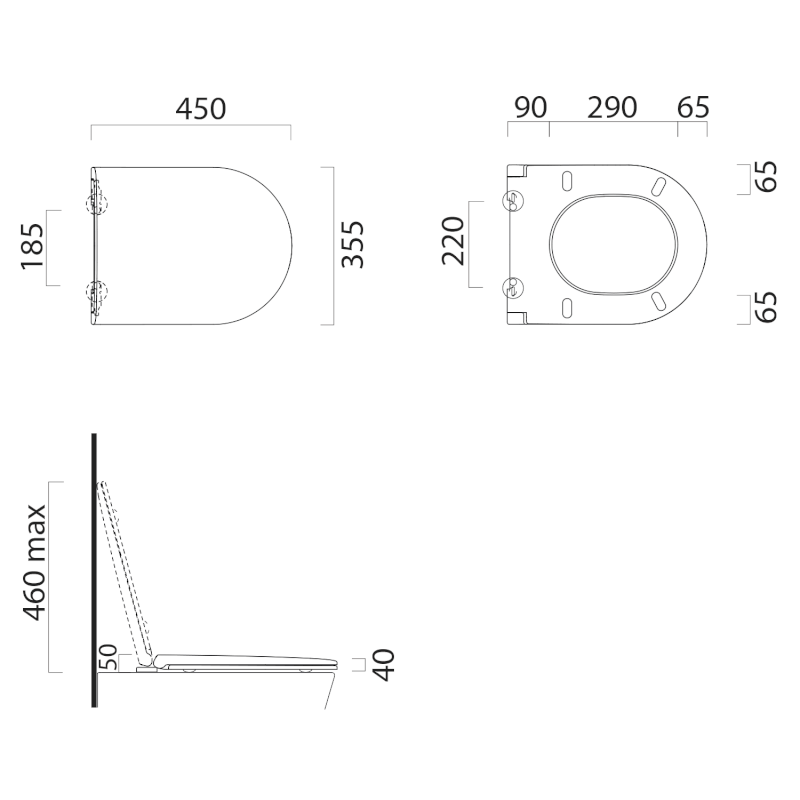 TONO WC sedátko, Quick Release, bílá/chrom MS9111