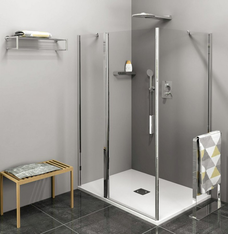 ZOOM boční stěna 900mm, čiré sklo ZL3290