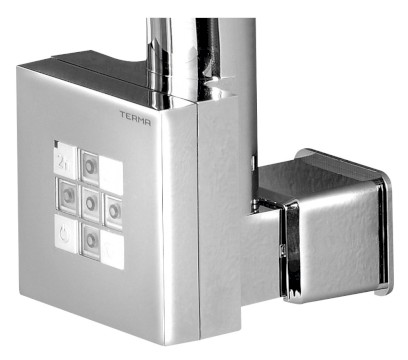 KTX topná tyč s termostatem, s krytem pro kabel, 600 W, chrom KTX-CW-600