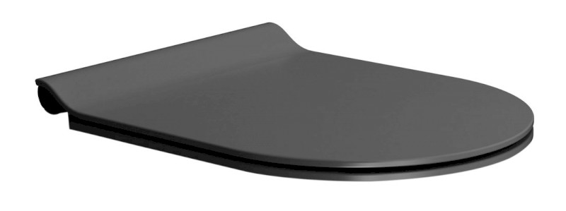 WC sedátko, SLIM, Soft Close, Quick Release, černá mat/chrom MS86CSN26