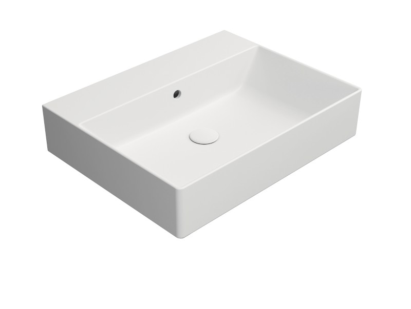 KUBE X keramické umyvadlo 60x47cm, bez otvoru, bílá mat 9431009