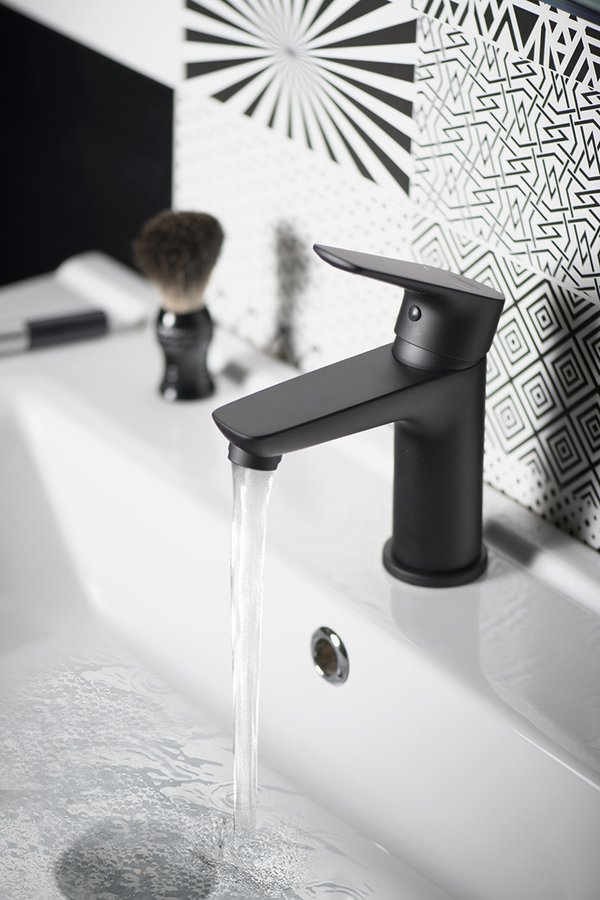 LOTTA stojánková umyvadlová baterie, černá mat LT602B