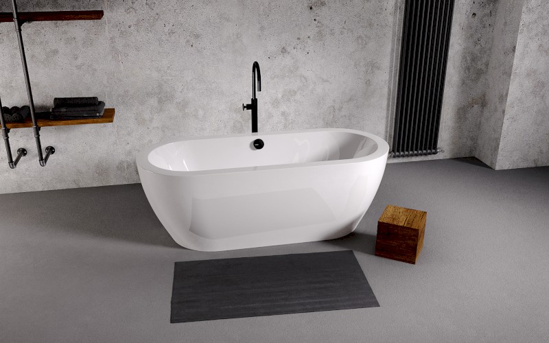 SAMIRA volně stojící vana 173x78x59cm, bílá 68648