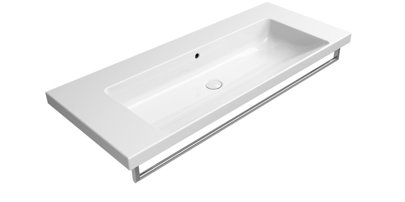NORM keramické umyvadlo 120x50cm, bez otvoru, bílá ExtraGlaze 8626011