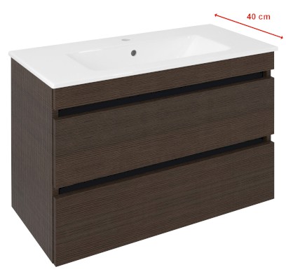 EZARA umyvadlová skříňka 78x54x39cm, borovice rustik EZ792-1616