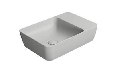 MODO keramické umyvadlo na desku 50x35cm, bez otvoru, cenere mat 9884017