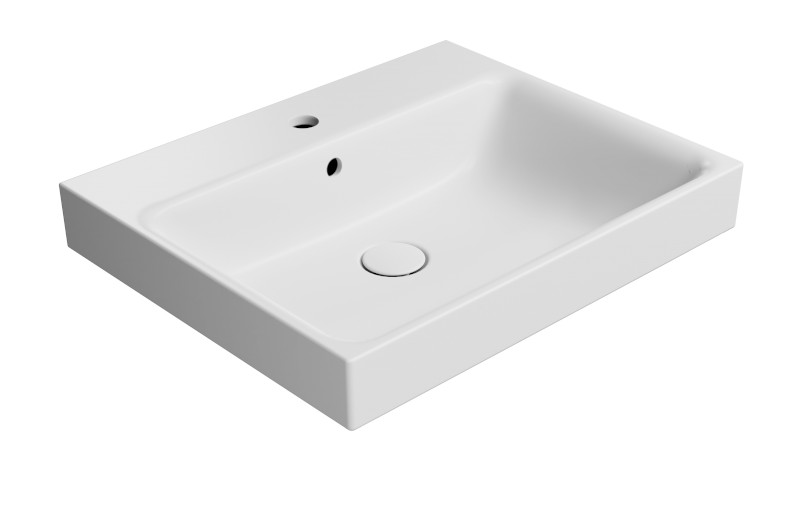 NUBES keramické umyvadlo 60x50cm, bílá mat 9631109
