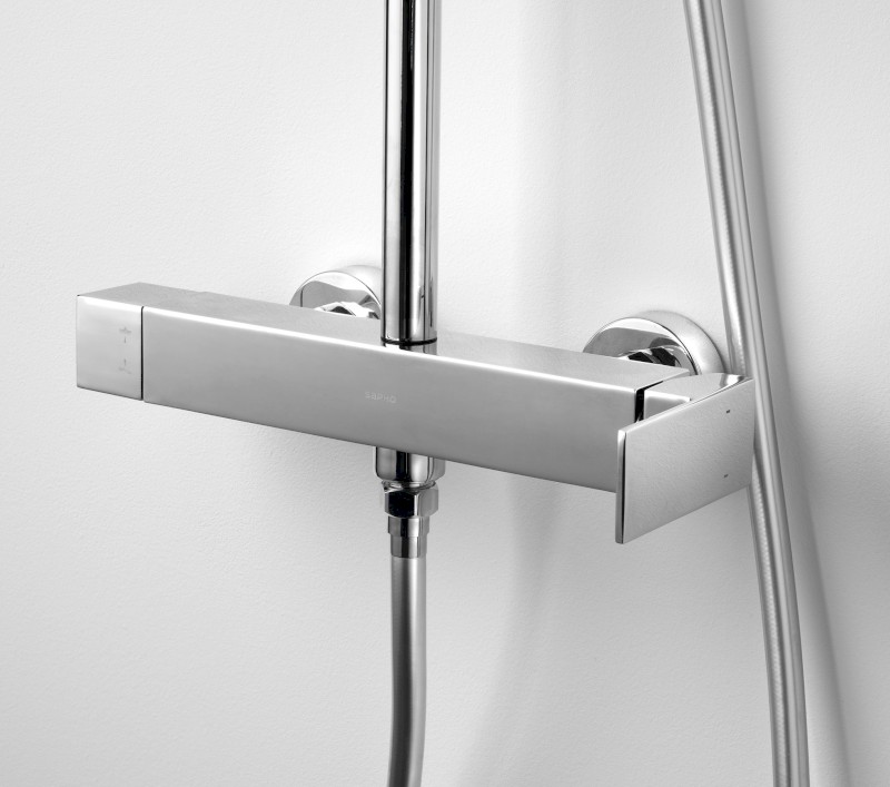 CUBEMIX sprchový sloup s pákovou baterií, chrom CM139